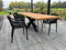 Tuinstoel - Siesta Air XL Stapelbaar - Met Armleuning - Zwart Design