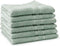 LINNICK Pure Handdoeken Set - 100% Katoen - Soft Green - 60x110cm - Per 6 Stuks
