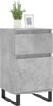 vidaXL - Dressoir - 40x35x70 - cm - bewerkt - hout - betongrijs