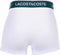 Lacoste Heren 3-pack Trunk - Comfortabel stretchkatoen - Zwart/Grijs/Wit (3-pack)