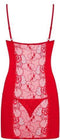 Heartina Negligé Met String - Rood