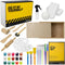 DIBYS BOETSEERSET VOOR KINDEREN WITTE KLEI + HOUTEN ACCESSOIRES
