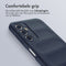 imoshion Hoesje - Geschikt voor Samsung Galaxy A14 (5G) / A14 (4G) - EasyGrip Backcover - Donkerblauw