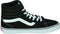 VANS Filmore Hi - Hoge sneakers - Suède/canvas - Zwart/wit - Maat 46