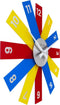 Design wandklok - 40cm- Stille klok - Multicolor - Acryl - NeXtime Plexi