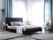 AMBASSADOR - Tweepersoonsbed - Zwart - 160 x 200 cm - Chenille