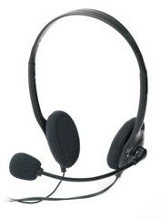 Ednet Headset - On-Ear - Draad - Microfoon - Zwart