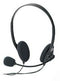 Ednet Headset - On-Ear - Draad - Microfoon - Zwart