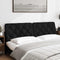 vidaXL - Hoofdbordkussen - 180 - cm - stof - zwart