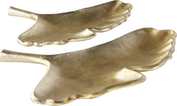 Beliani PALENQUE - Decoratieve schaal - Goud - Aluminium