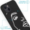 iMoshion Design voor de iPhone 13 hoesje - Abstract Gezicht - Wit