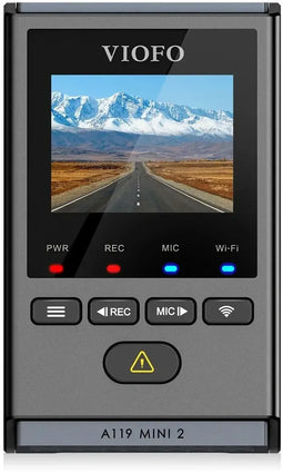 Viofo A119 Mini 2 - Dashcam - 2K QHD 2560x1600p - GPS WiFi