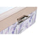 Horlogedoosje DKD Home Decor Wit Grijs Lila Licht Roze PVC Kristal 22,5 x 19,5 x 9,5 cm (2 Stuks)