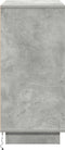 vidaXL - Dressoir - met - LED - Beton - Grijs - 71x34,5x75 - cm - Geperst - Hout