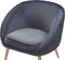 TROMSO - Fauteuil - Grijs - Fluweel