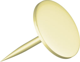 Alco Prikbord punaises met platte kop - set 200x stuks - goud - metaal - kantoor artikelen