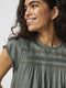 VERO MODA VMDEBBIE PLEAT S/L TOP GA NOOS - Dames Top - V-hals - Maat XS