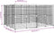 vidaXL - Huisdierenkooi - met - deur - 28 - panelen - 35x35 - cm - staal - zwart