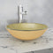 vidaXL - Wasbak - gehard - glas - 42 - cm - bruin