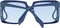 Emilio Pucci EP0167 90W Zonnebril - Dames - Blauw