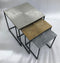 HSM Collection Salontafel Fletcher Vierkant - 48x48x45 - Zilver/Goud/Grijs - Aluminium/Ijzer