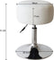 VDD Zadelkruk - Hoogteverstelbaar - PU-leer - Wit - Maximale Hoogte 65 cm