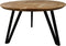 Tafel Fishbone Rond - ø140X76 - Naturel/zwart - Eiken/metaal