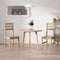 vidaXL - Eetkamerstoelen - 2 - st - massief - acaciahout