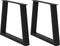 vidaXL - Eettafelpoten - 2 - st - V-vormig - 60x(42-43,3) - cm - staal - zwart
