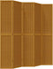 vidaXL - Kamerscherm - met - 5 - panelen - massief - paulowniahout - bruin