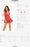 Lacelove Sexy Babydoll en String - Rood