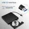 M-Iconic Externe CD/DVD Speler en Brander - USB 3.0 Optische Drive - Plug & Play - Zwart