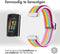 imoshion Elastisch nylon bandje - Geschikt voor Fitbit Charge 6, Charge 5 - Meerkleurig - One Size