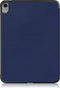 Lunso - Geschikt voor iPad 10 (2022) - Tri-Fold Bookcase hoes - Donkerblauw