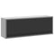 vidaXL - Wandkast - met - Gasliftdeur - - - Zwart - 100x25x35 - cm
