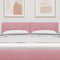 vidaXL - Hoofdbord - met - Knopen, - Getuft, - Roze, - 140 - cm, - Fluweel