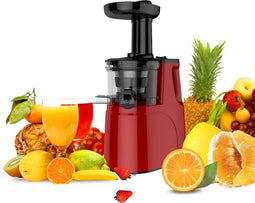JAP Appliances SJ6188 - Verticale slowjuicer - Directe sapafvoer - Rood