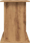 vidaXL - Aquariumstandaard - 101x41x58 - cm - bewerkt - hout - artisanaal - eiken