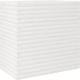 vidaXL - Plantenbak - 70x40x68,5 - cm - massief - grenenhout - wit