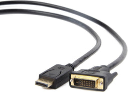 Gembird CC-DPM-DVIM-3M - Kabel - DisplayPort naar DVI-D - Zwart