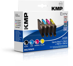KMP E97V - Multi-verpakking - Inkjetprinten - Zwart Cyaan Magenta Geel (4 stuks)