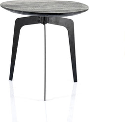 Sidetable Kenji - black - Rond - 50cm