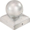 vidaXL - Paalkappen - 6 - st - bol - 71x71 - mm - gegalvaniseerd - metaal