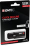 Emtec B120 Click Secure 3.2 - USB Stick - 128GB - Zwart