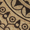 vidaXL - Vloerkleed - handgemaakt - met - donkerbruine - print - 90 - cm - jute