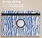 imoshion Tablet Hoes - Geschikt voor Xiaomi Redmi Pad SE - 360° Draaibare Design Bookcase 2.0 - White Blue Stripes