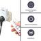 Perel Stopcontacten - Draadloos - Afstandsbediening bereik 25 m 10 A 2300 W wit (set van 3)