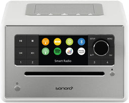 Sonoro Elite X - Radio CD Speler - Bluetooth DAB+ Internet Radio - Wit