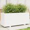 vidaXL - Plantenbak - 110x40x49,5 - cm - massief - grenenhout - wit