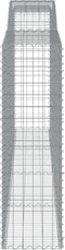 vidaXL - Schanskorven - 5 - st - gewelfd - 400x50x160/180 - cm - ijzer
